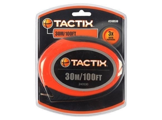 Picture of Tactix Long Tape Measure-Steel Blade - 100ft.