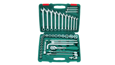 图片 Hans 42 Pcs. Socket & Combination Wrench Set 1/2 " DR