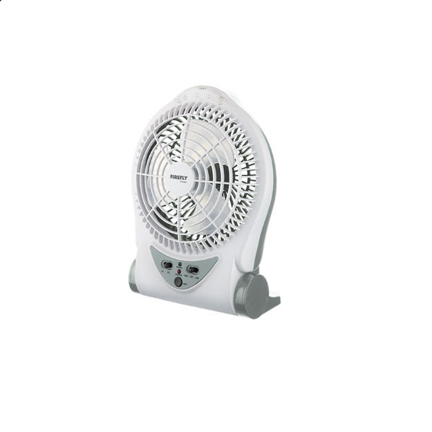 Picture of Firefly 6” 2-Speed Tilting Fan with 4 LED Night Light &USB Mobile Phone Charger FEL623