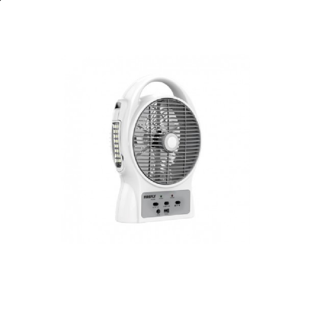 Picture of Firefly 8” Oscillating 3-SpeedFan with USB Mobile PhoneCharger & 24 LED Desk Lamp FEL624