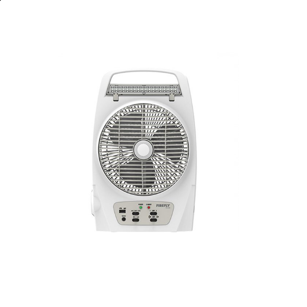 Picture of Firefly 8” Oscillating 2-Speed Fan with 18 LED Desk Lamp,Torch Light & USB Mobile Phone Charger FEL625
