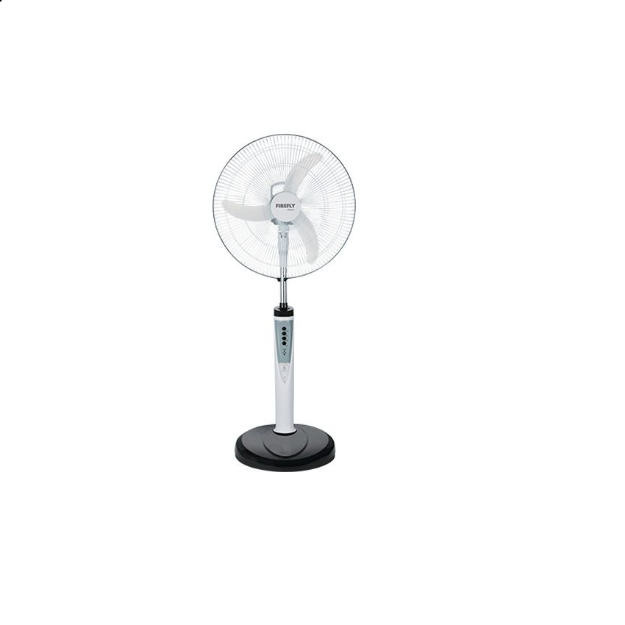 Picture of Firefly 16” Oscillating 3-Speed Stand Fan with 6 LED Night Light & USB Mobile Phone Charger FEL631
