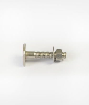 Picture of 304 Stainless SQ. Head Bolt w/Nut & FW