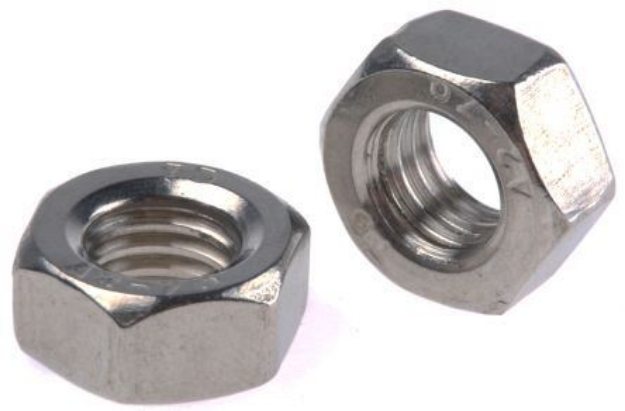 304 Stainless Steel Hex Nut Inches Size