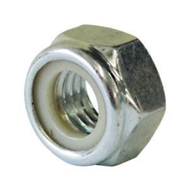 Picture of 304 Stainless Steel Lock Nut Inches Size 3/16,1/4,5/16,3/8,7/16,1/2,9/16,5/8,3/4,7/8,1",1-1/8 TO 2"  Self-Lock Nylon Inserted Hex Lock Nuts , STLNUT