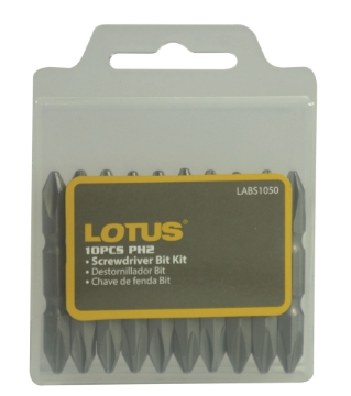 Show details for Lotus LABS1050 Screwdriver Bit Set PH2 10PC Picture of Lotus LABS1050 Screwdriver Bit Set PH2 10PC