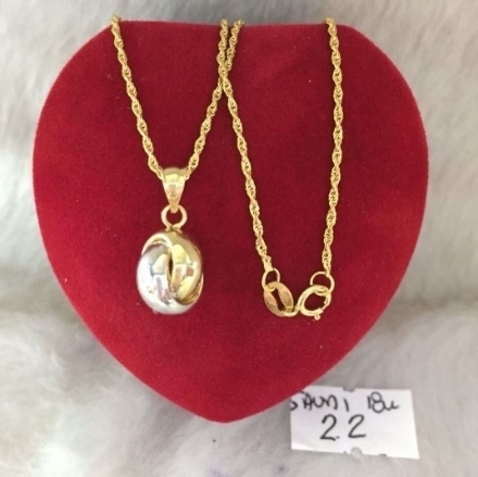 图片 18K - Saudi Gold Jewelry, Necklace w/. Pendant 18K - 2.2g