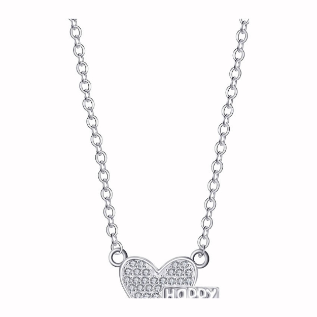 Picture of 925 Silver Jewelry,Center Chain Necklace- LN-066