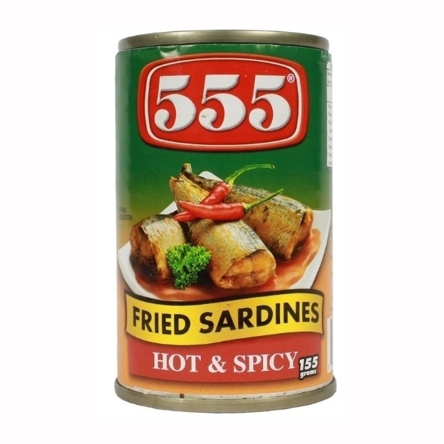 Picture of 555 Fried Sardines Hot & Spicy 155g