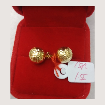 图片 18K - Saudi Gold Earrings 1.55g- SE155G