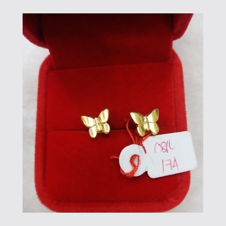 图片 18K - Saudi Gold Earrings 1.74g- SE174G