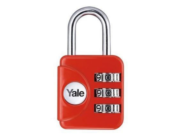 Picture of Yale Colored Luggage 3-digit Combination Lock (Red) 28mm - YP1/28/121