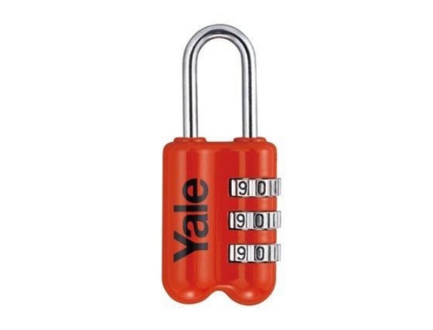 Picture of Yale Colored Luggage 3-digit Combination Lock (Red) 23mm - YP2/23/128