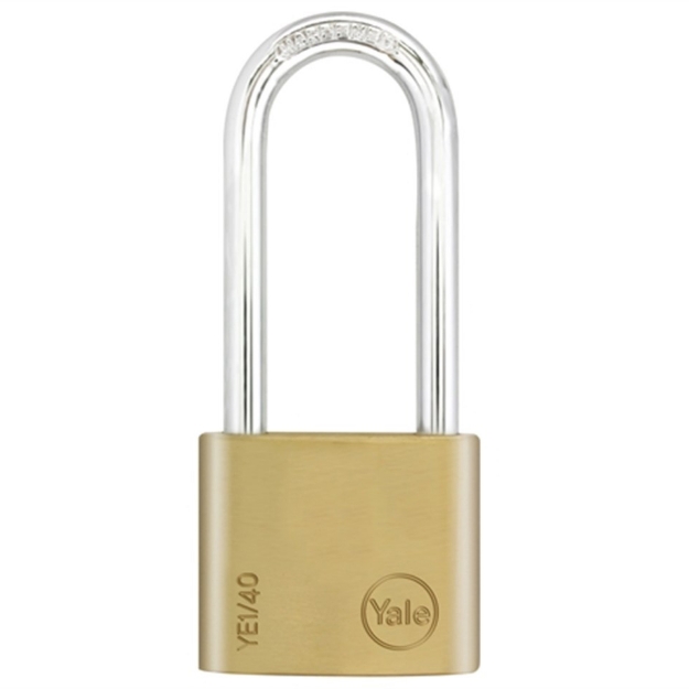 Picture of Yale Long Shackle Brass Padlock, YLHYE1/40/152/1