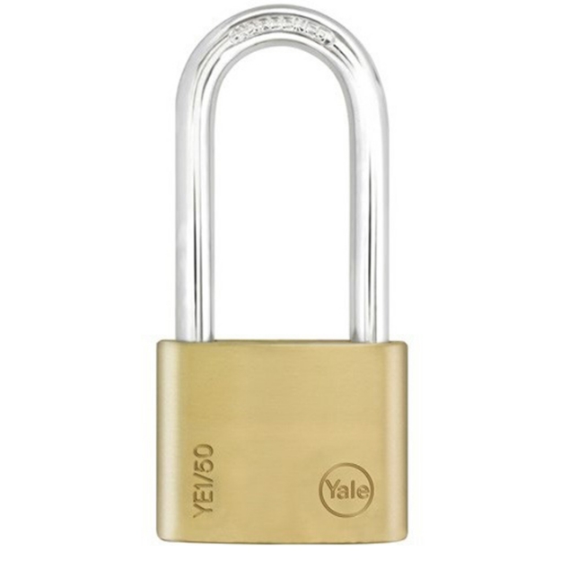 Picture of Yale Long Shackle Brass Padlock, YLHYE1/50/166/1