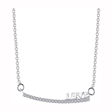 Picture of 925 Silver Jewelry,Center Chain Necklace- LN-078