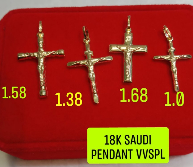 Picture of 18K Saudi Gold Pendant, 1.0g, 1.38g, 1.58g, 1.68g, 2805PC4