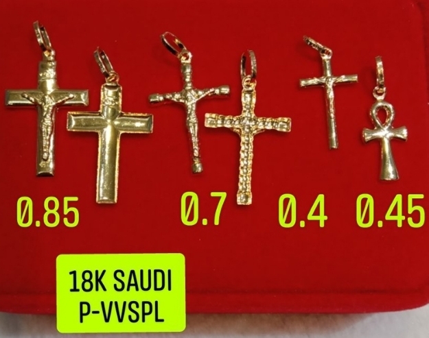 Picture of 18K Saudi Gold Pendant, 0.4g, 0.45g, 0.7g, 0.85g, 2805PC42