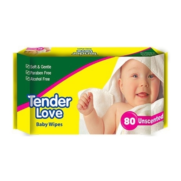 Picture of Tender Love Baby Wipes Unscented, TEN11