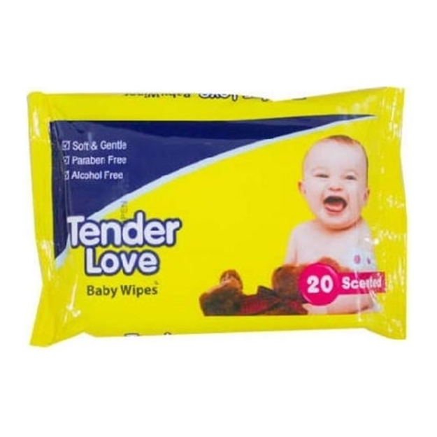 Picture of Tender Love Baby Wipes Scented, TEN06