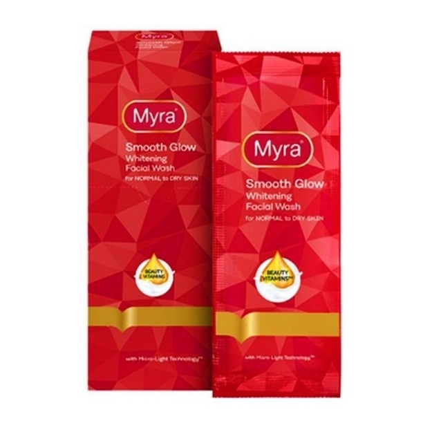 Picture of Myra Smooth Glow Whitening Facial Wash 10mL, MYR20B