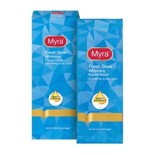 Picture of Myra Fresh Glow Whitening Facial Wash 10mL, MYR19B