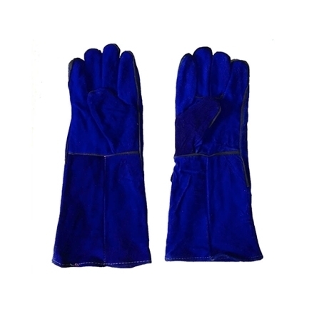 图片 S-Ks Tools USA 14" Genuine Cowhide Welding Gloves (Blue), 14"