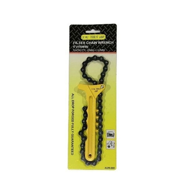 Picture of S-Ks Tools USA Chain Type Oil Filter Wrench (Black/Yellow), AUW-660