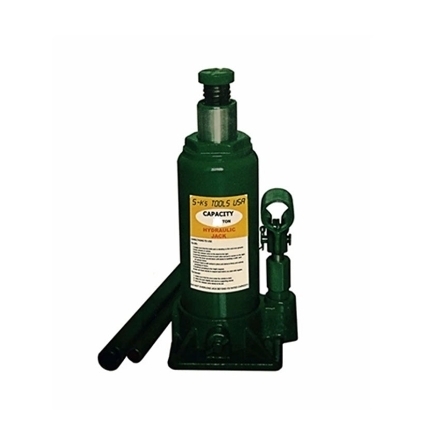 图片 S-Ks Tools USA 10 Tons Hydraulic Bottle Jack (Green), JM-10010SH