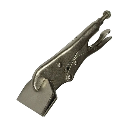 图片 S-Ks Tools USA Heavy Duty 10” Flat Sheet Metal Clamp Vise Grip Pliers (Silver), TPT-30012-10