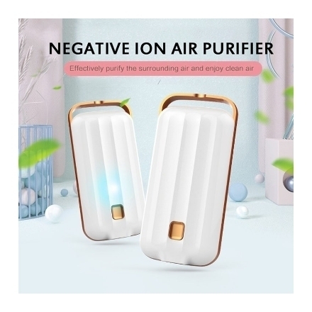 图片 Anion Air Purifier Necklace Portable, Air Purifier Small Neck, Air Purifier Prevent PM2.5 Formaldehyde Necklace, UE04AIRF2