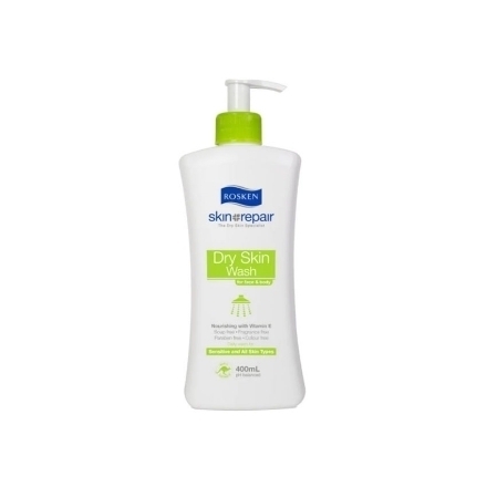 图片 Rosken Dry Skin Wash For Face & Body Pump 400 ml, 661615