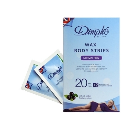 Picture of Dimples Wax Body Strips Normal Skin 20 Pcs, W901