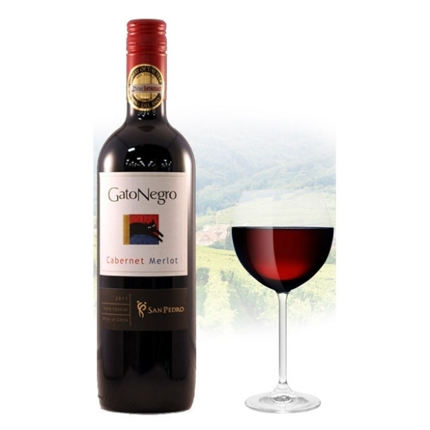 Picture of Gato Negro Cabernet & Merlot Chilean Red Wine 750 ml, GATONEGROCABERNET