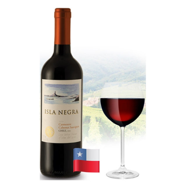 Picture of Isla Negra Cabernet Sauvignon & Carmenere Chilean Red Wine 750 ml, ISLANEGRACABERNET