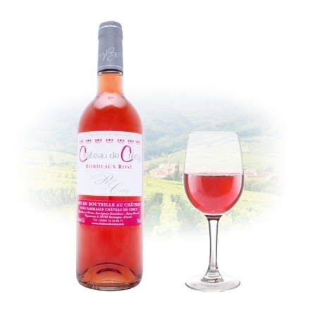 图片 Chateau de Crécy La Rose Bordeaux Rose French Pink Wine 750 ml, CHATEAUDECRECYROSE