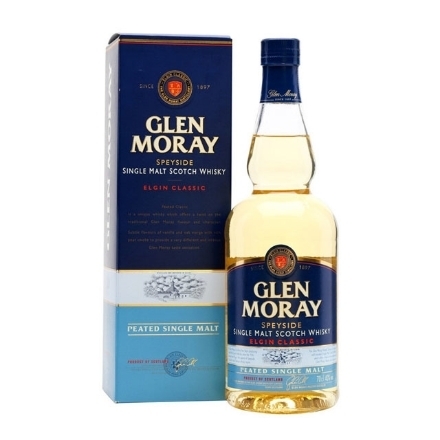 图片 Glen Moray Classic Peated Single Malt Scotch Whisky 700 ml, GLENMORAYCLASSIC