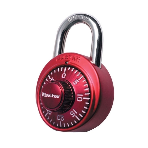 Picture of Master Lock Padlock Dial Combination 48mm 19mm Shackle (Blue, Red, Black, Purple), MSP1530DCMBLU