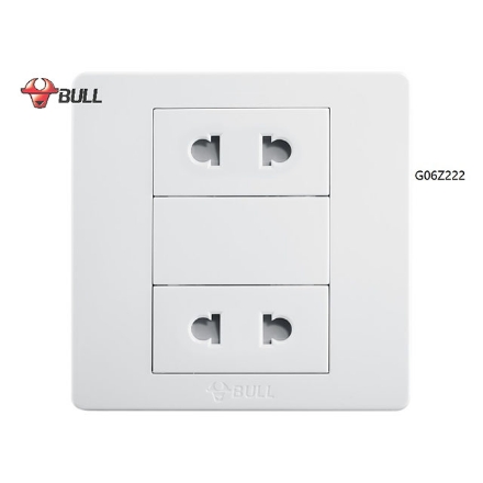 图片 Bull 2 Gang Universal Outlet Set (White), G06Z222