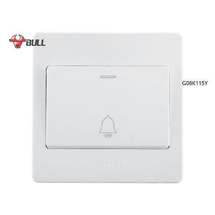 图片 Bull 1 Gang Doorbell Switch Set (White), G06K115Y