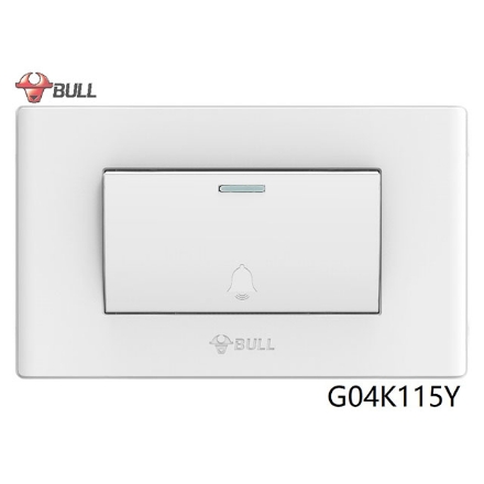 图片 Bull 1 Gang Doorbell Switch Set (White), G04K115Y