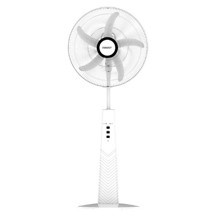图片 Firefly 18″ Rechargeable Stand Fan with LED Night Light and Remote Control, FEL634