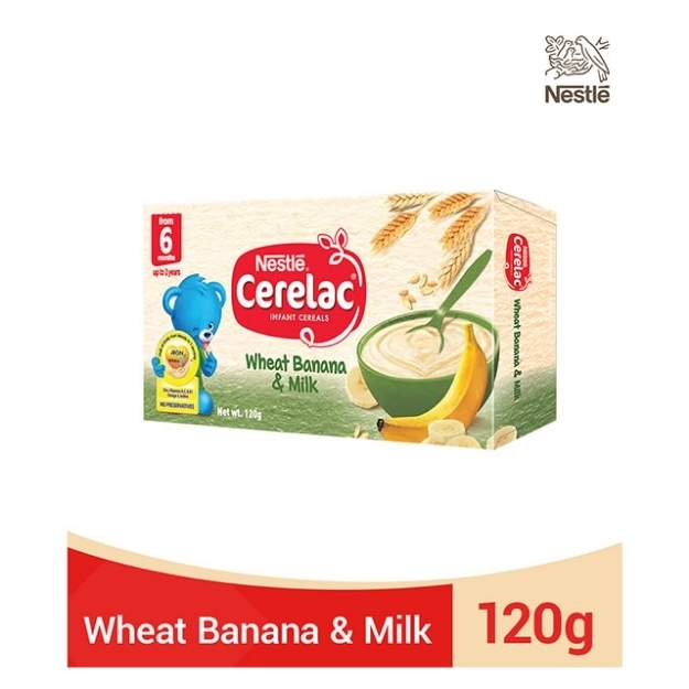 Picture of Nestle Cerelac Wheat Banana and Milk 120g, CER01