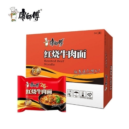 Picture of 24pcs Kangshifu Chinese Food Snack Instant Noodles