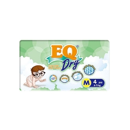 图片 EQ Diaper Dry Medium 4's, EQ034