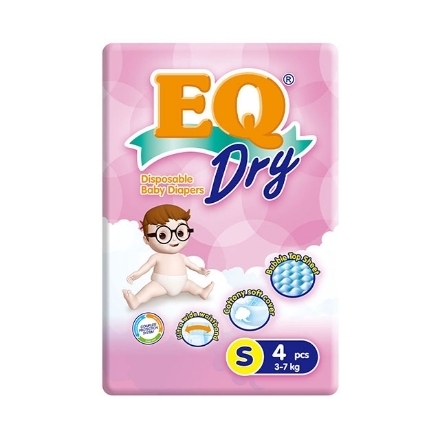 图片 EQ Diaper Dry Small 4's, EQ033