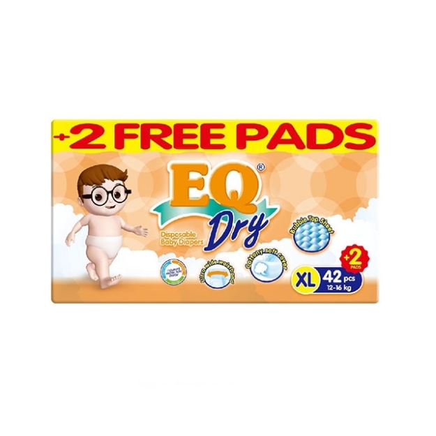 Picture of EQ Diaper Dry Xtra Large 42+2's, EQ016