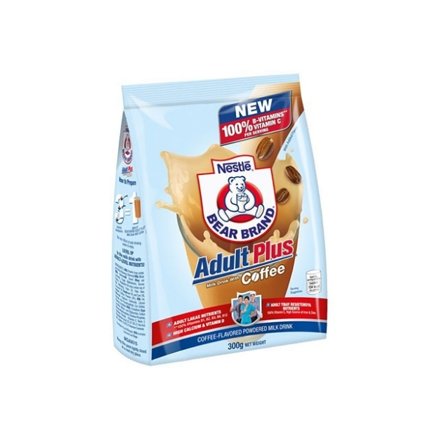 Picture of Nestle Bearbrand Adult Plus Milk Powder with Coffee 300g, BEARBRANDADULTCOFFEE