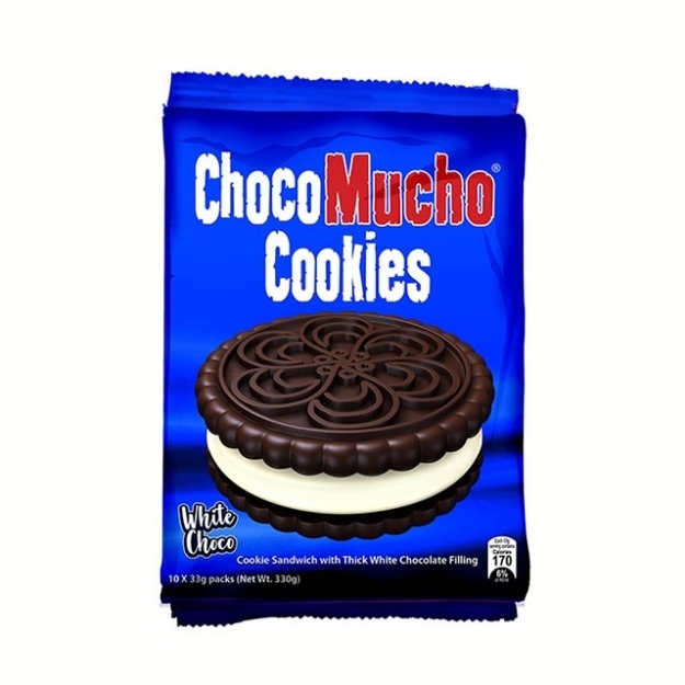 Picture of Choco Mucho Cookie Sandwich White 33g 10 packs, CHO23