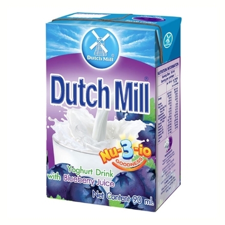 图片 Dutch Mill Yoghurt Drink 90 ml 4 pcs (Blueberry, Melon, Mixed Fruit, Orange, Strawberry, Super Fruits), DUT21